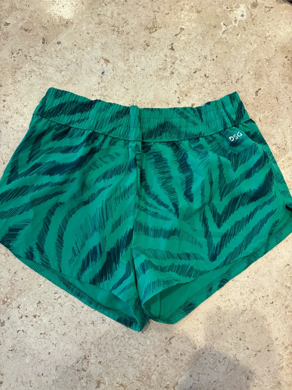 DSG Teal Green Zebra-Print Women’s Athletic Shorts